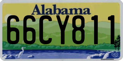 AL license plate 66CY811