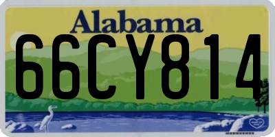 AL license plate 66CY814