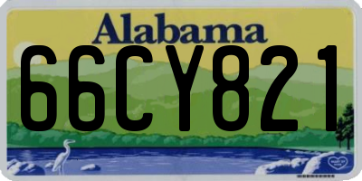 AL license plate 66CY821