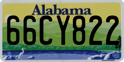 AL license plate 66CY822