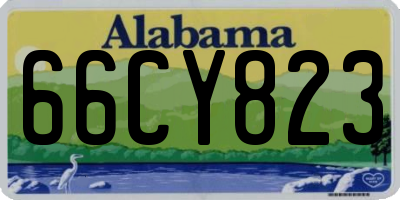 AL license plate 66CY823