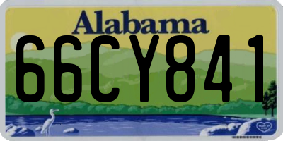 AL license plate 66CY841