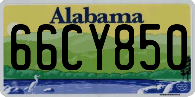 AL license plate 66CY850