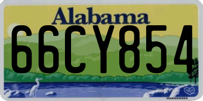 AL license plate 66CY854