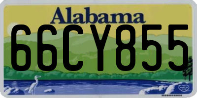 AL license plate 66CY855