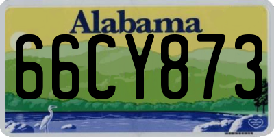 AL license plate 66CY873