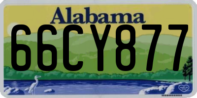 AL license plate 66CY877