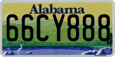AL license plate 66CY888