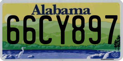 AL license plate 66CY897