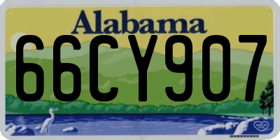 AL license plate 66CY907
