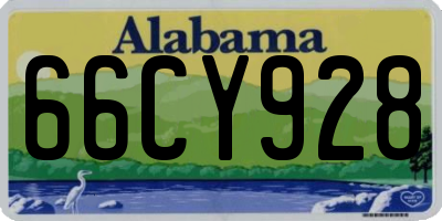 AL license plate 66CY928