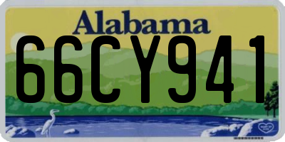 AL license plate 66CY941