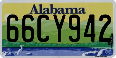 AL license plate 66CY942