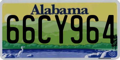 AL license plate 66CY964