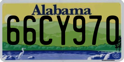 AL license plate 66CY970
