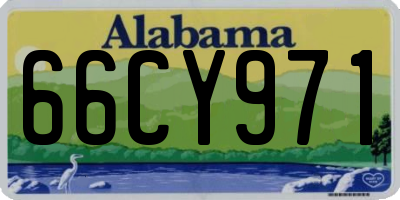 AL license plate 66CY971