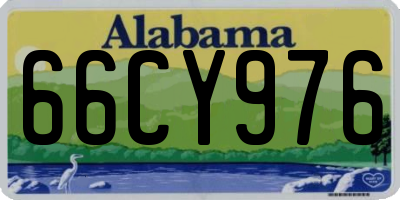 AL license plate 66CY976