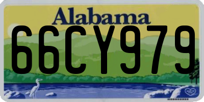 AL license plate 66CY979