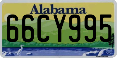 AL license plate 66CY995