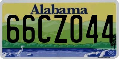 AL license plate 66CZ044