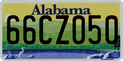AL license plate 66CZ050