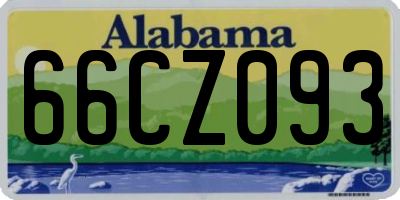 AL license plate 66CZ093