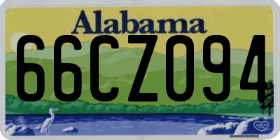 AL license plate 66CZ094