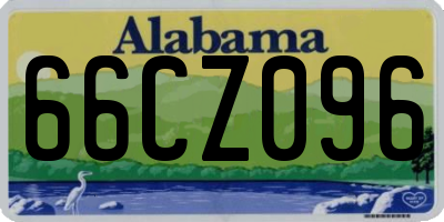 AL license plate 66CZ096