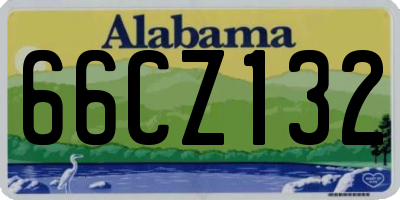 AL license plate 66CZ132
