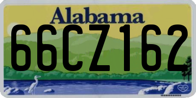 AL license plate 66CZ162