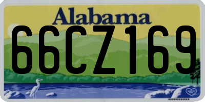AL license plate 66CZ169