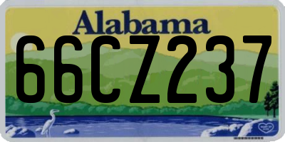 AL license plate 66CZ237