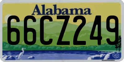 AL license plate 66CZ249