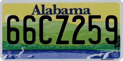 AL license plate 66CZ259