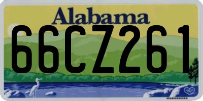 AL license plate 66CZ261