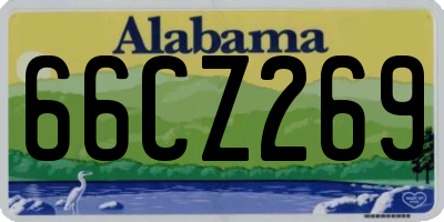 AL license plate 66CZ269