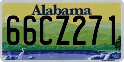 AL license plate 66CZ271