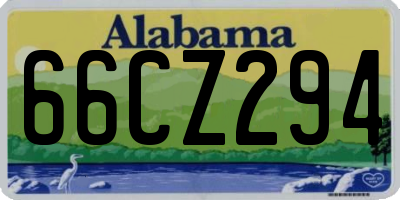 AL license plate 66CZ294