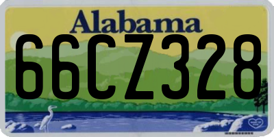 AL license plate 66CZ328
