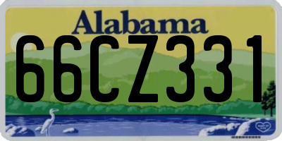 AL license plate 66CZ331