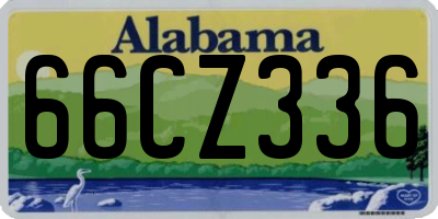 AL license plate 66CZ336