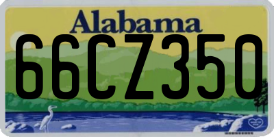 AL license plate 66CZ350
