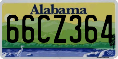 AL license plate 66CZ364