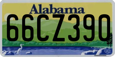 AL license plate 66CZ390