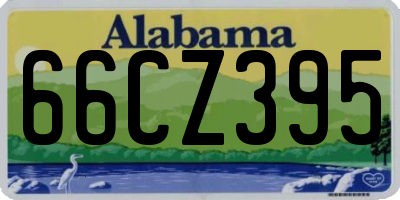 AL license plate 66CZ395