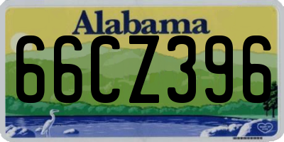 AL license plate 66CZ396