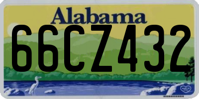 AL license plate 66CZ432