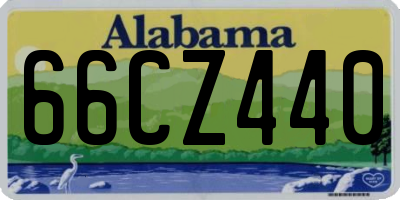 AL license plate 66CZ440