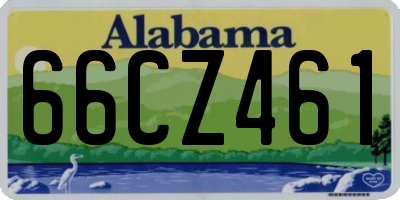 AL license plate 66CZ461
