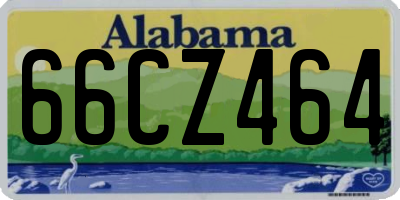 AL license plate 66CZ464